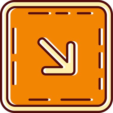 yön ikonu vektör illüstrasyonu