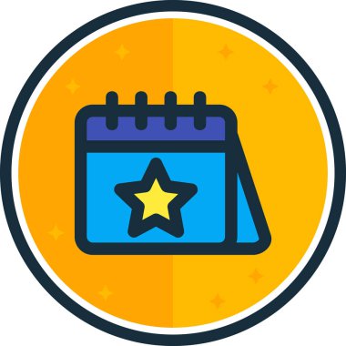 Takvim. Web simgesi basit illüstrasyon