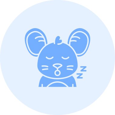 Uyuyan kedi vektör çizim