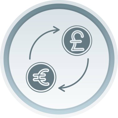 Para birimi simgesinin vektör illüstrasyonu