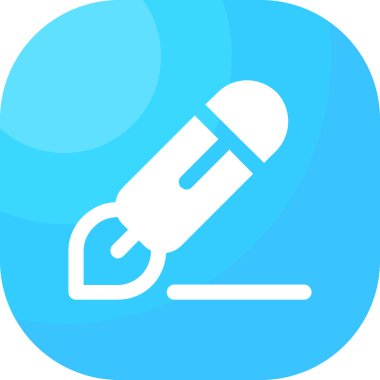 Kalem. Web simgesi basit illüstrasyon