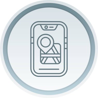 Mobil simgenin vektör illüstrasyonu