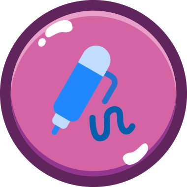 Bir test simgesinin vektör illüstrasyonu