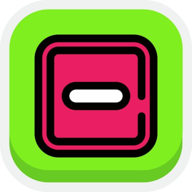 Müzik düğmesinin tek izole edilmiş simgesinin vektör çizimi