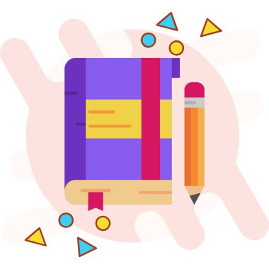 Eğitim simgesi vektör illüstrasyonu