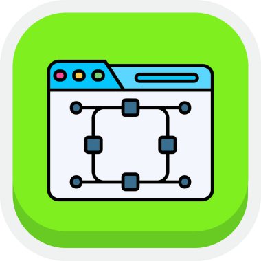 Ağ web simge vektör çizim