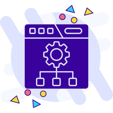 Ayarlama. Web simgesi basit illüstrasyon