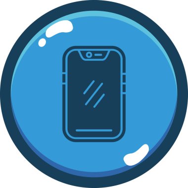 - Telefon. Web simgesi basit illüstrasyon