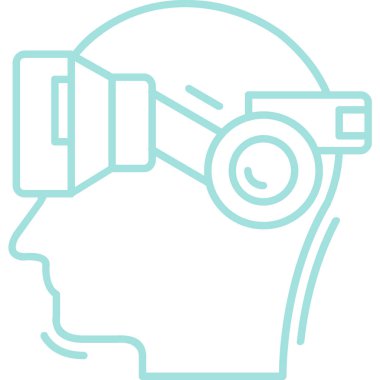 Vr. Web simgesi basit illüstrasyon