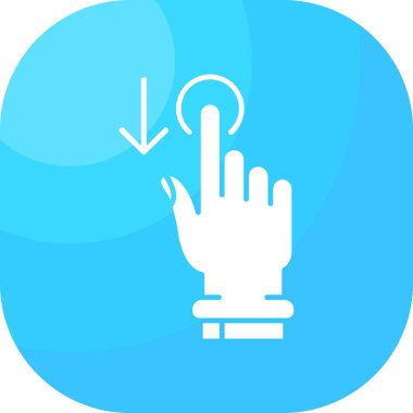 Parmak dokunuşu simgesi - taslak biçimi