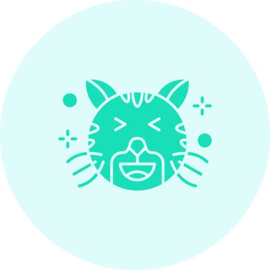 Moda tarzında izole edilmiş hayvan simgesi