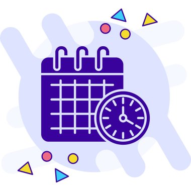 Saat takvimi zaman simgesi - özet biçimi