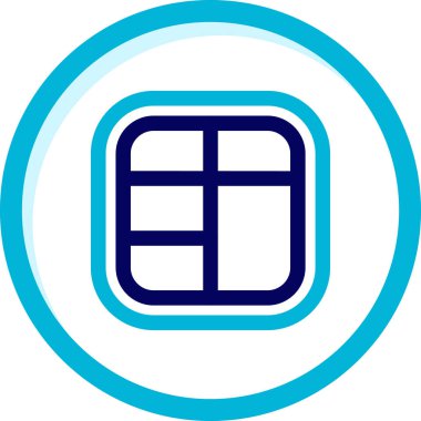 Modern bir simgenin vektör illüstrasyonu