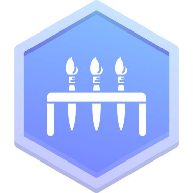 Mum doğum günü simgesi ana hatlarıyla doldurulmuş