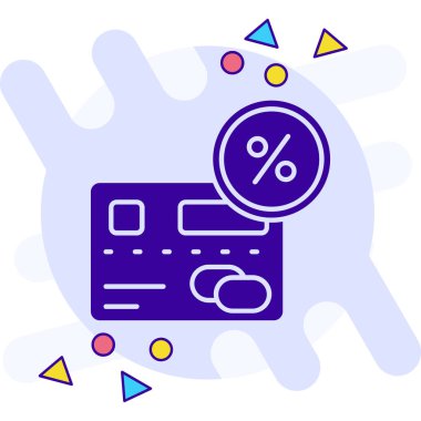İndirim indirimi simgesi - taslak biçiminde