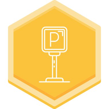 park simgesi vektör illüstrasyonu