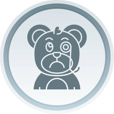 Ayı simgesinin vektör illüstrasyonu