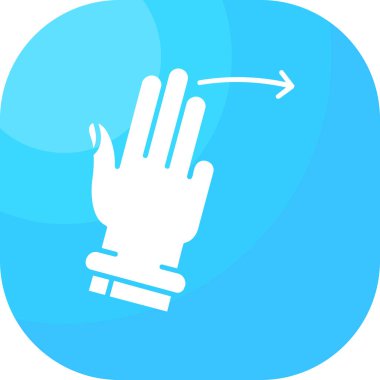 Eldiven. Web simgesi basit illüstrasyon