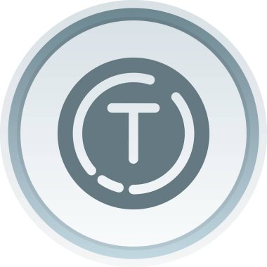 Bozuk para. Web simgesi basit illüstrasyon