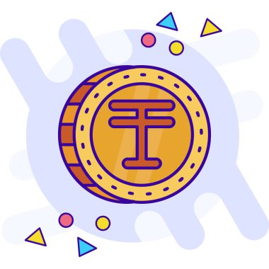 Arka planda avro işareti olan renk madeni para