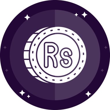 Para için. Web simgesi basit illüstrasyon