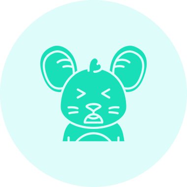 Hayvan. Web simgesi basit illüstrasyon