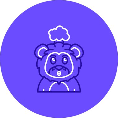 Şirin bir ayının vektör çizimi