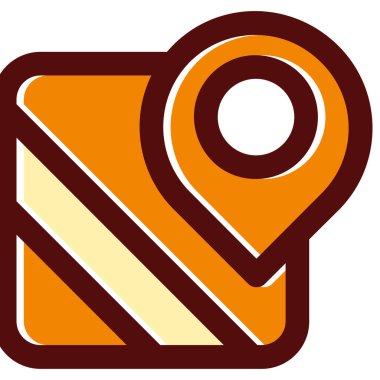 Harita işaretleyici vektör simgesi