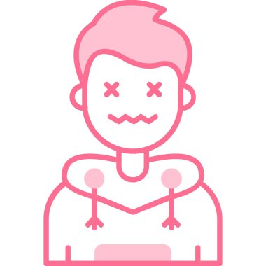 Yüzü dağılmış kızgın bir çocuk.