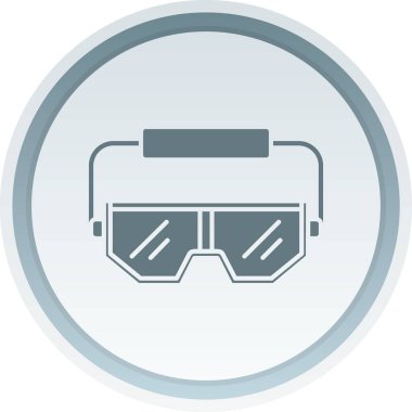 vr gözlük simgesi modadan izole edilmiş arkaplan