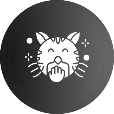 kedi simgesi vektör illüstrasyonu