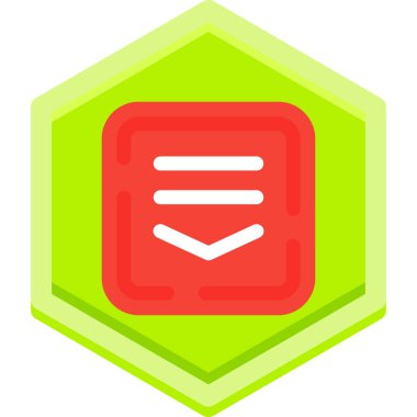 belge web simgesi, basit vektör illüstrasyonu