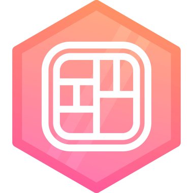 Modern bir simgenin vektör illüstrasyonu