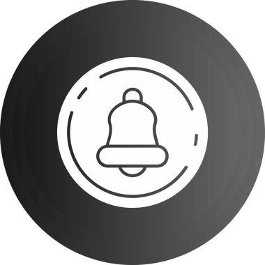 Zil. Web simgesi basit illüstrasyon