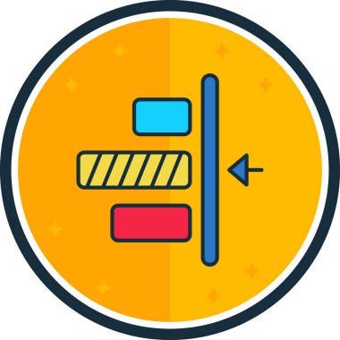 Modern bir simgenin vektör illüstrasyonu