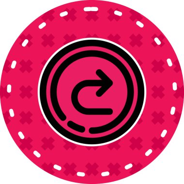 Kumarhane çipi ikonu. Web için basit kumarhane yonga vektör simgeleri çizimi