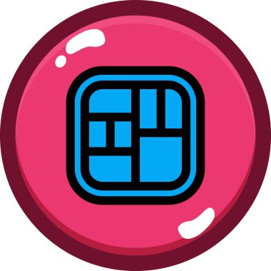 Kredi kartı olan mavi bir simgenin vektör çizimi