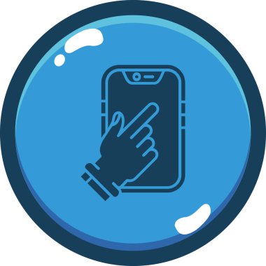 Akıllı telefon. Web simgesi basit illüstrasyon