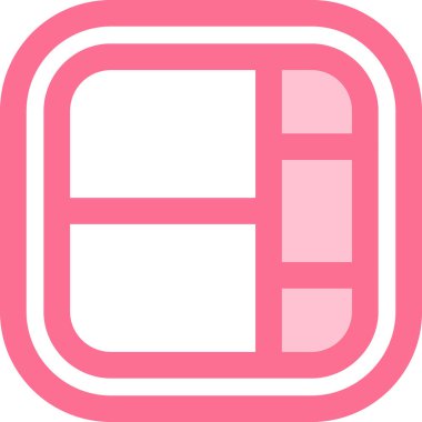 Bir pencerenin pembe ve beyaz arkaplanının vektör çizimi