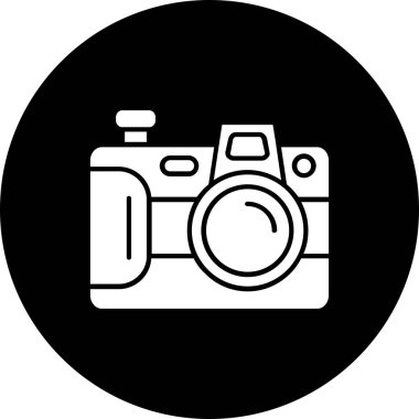 kamera simgesi vektör illüstrasyonu