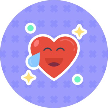 Kalp. Web simgesi basit illüstrasyon