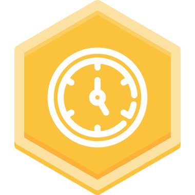 saat düz vektör simgesi