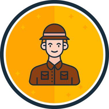 avatar. Web simgesi basit illüstrasyon