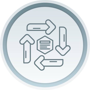 Bir tablet simgesinin vektör illüstrasyonu