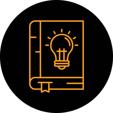 Bir kitap simgesinin vektör illüstrasyonu