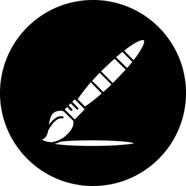 Siyah bir simgenin vektör illüstrasyonu