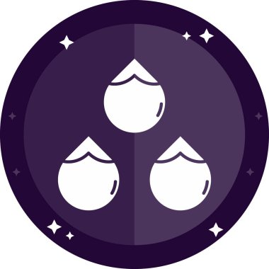 Ay ağı renk vektörü çizimi