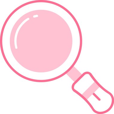 Cam büyüteç simgesi düz stil