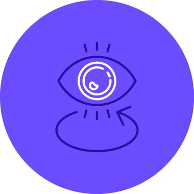 güzel göz vektör çizgisi simgesi