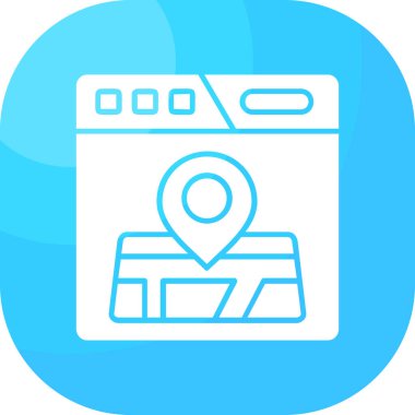 harita işaretleyici vektör simgesi modern illüstrasyon